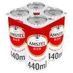 Amstel Lager Beer Can 4 X 440ML