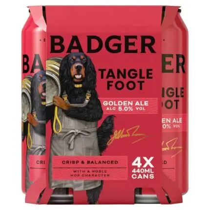 Badger Tangle Foot Traditional Golden Ale 4 X 440Ml