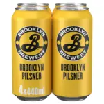 Brooklyn Pilsner Lager Beer Cans 4x440ml