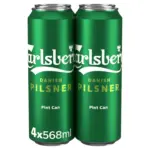Carlsberg Danish Pilsner Lager Beer Can 4x568ml