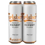 Carlsberg Export Lager Beer Can 4x568ml