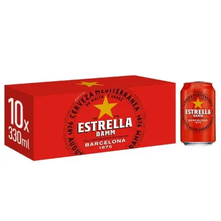 Estrella Damm Lager Beer 10 X 330ml