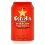 Estrella Damm Premium Lager 24x 330ml Cans