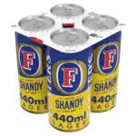 Fosters Proper Shandy Lager Beer 4 X 440ml