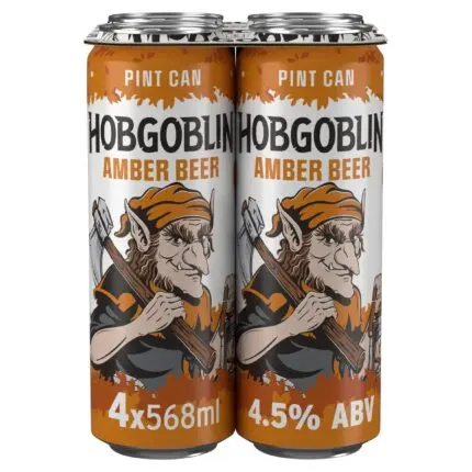 Hobgoblin Amber Ale Beer Can 4x568ml