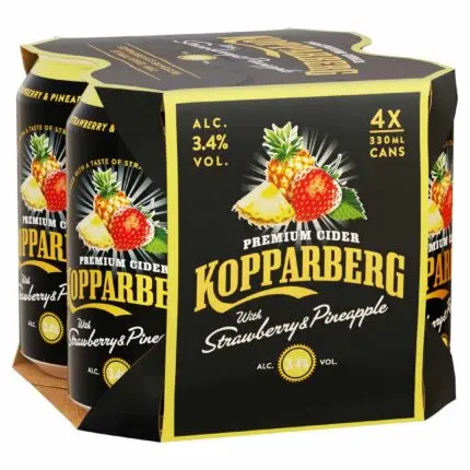 Kopparberg Cider Strawberry Pineapple 4X330ml