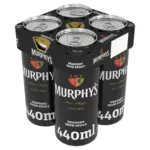 Murphys Draught Irish Stout Can 4x440ml