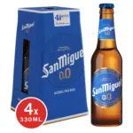 San Miguel Especial Alcohol Free 00 Lager Beer Bottle 4x330ml