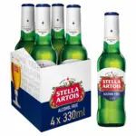 Stella Artois Alcohol Free Lager Beer 4 X 330ml