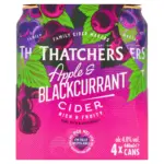 Thatchers Apple Blackcurrant Cider 4 X 440ml
