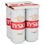 Tyskie Polish Beer Lager Cans 4x500ml