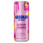 Absolut Vodka Raspberry Lemonade Ready To Drink Pre Mixed 250mL