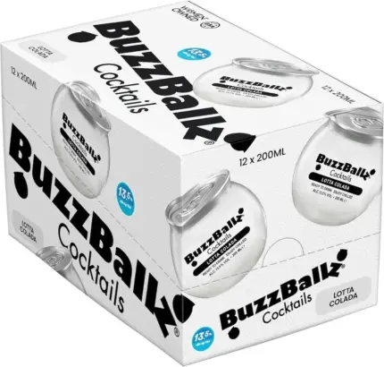 BuzzBallz Lotta Colada Cocktails Pack Of 12 X 200ml 13 5