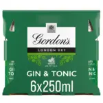 Gordons Tonic 6x250ml 2