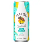 Malibu Pina Colada Still Pre Mixed Ready To Drink Cocktail 250mL