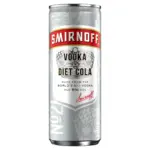 Smirnoff Vodka Diet Cola Can 5 Vol 250ml