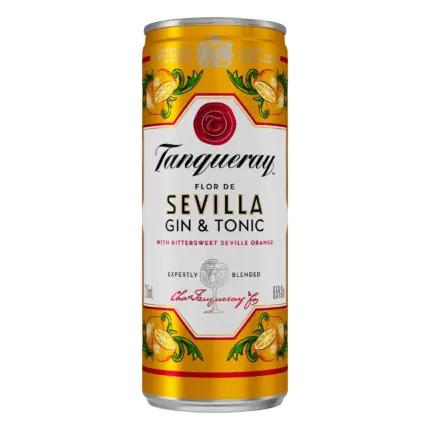 Tanqueray Flor De Sevilla Gin Tonic Ready To Drink Premix 250ml