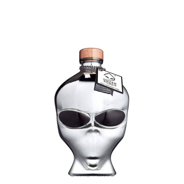 Outerspace Alien Head Chrome Edition Vodka