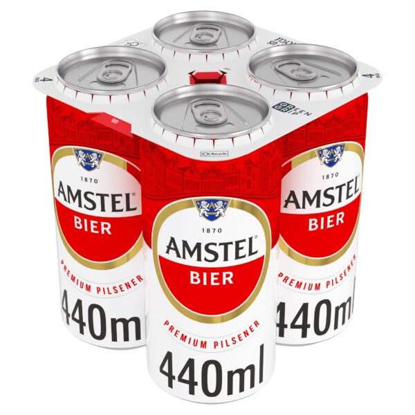 Amstel Lager Beer Can 4 x 440ML