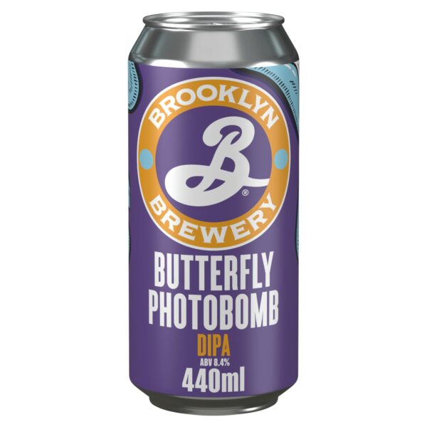 Brooklyn Brewery Butterfly Photobomb Double IPA Beer Can 440ml