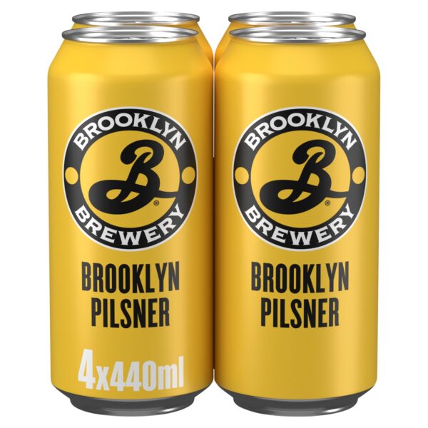 Brooklyn Pilsner Lager Beer Cans 4x440ml