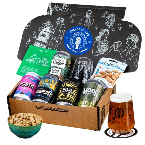 Craft Lager Happy Birthday Beer Gift Hamper 5x330ml