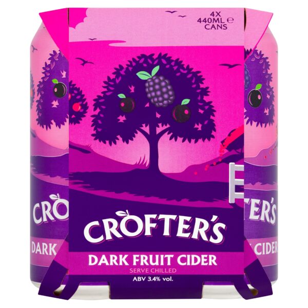 Crofter's Dark Fruit Cider 4 x 440ml