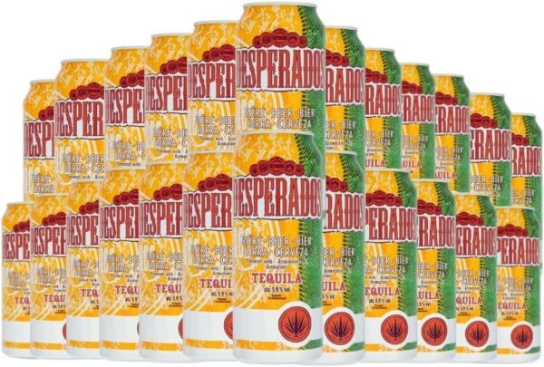Desperados Premium Tequila Flavoured Lager Beer case of 24 x 500ml cans