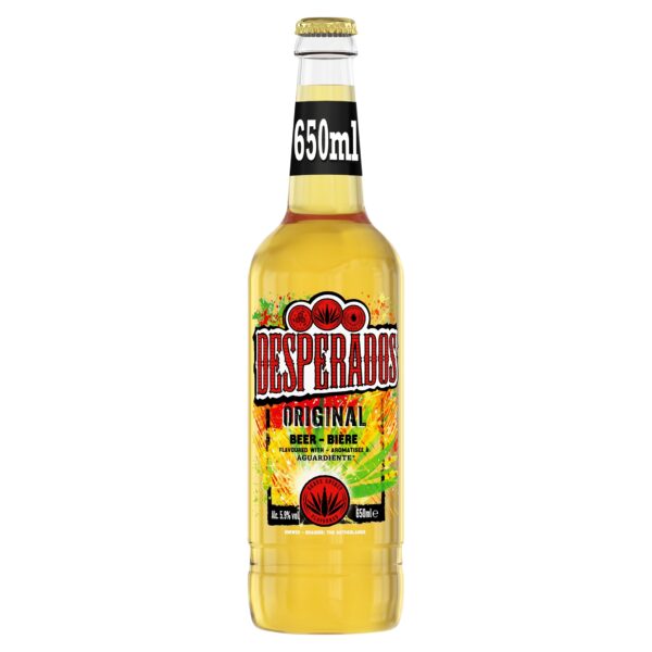 Desperados Tequila Flavoured Lager Beer Bottle 650ml