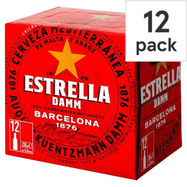 Estrella Damm Bottles 12X330ml