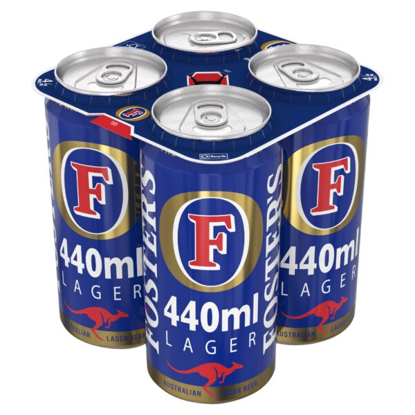 Foster's Lager Beer Can 4x440ml