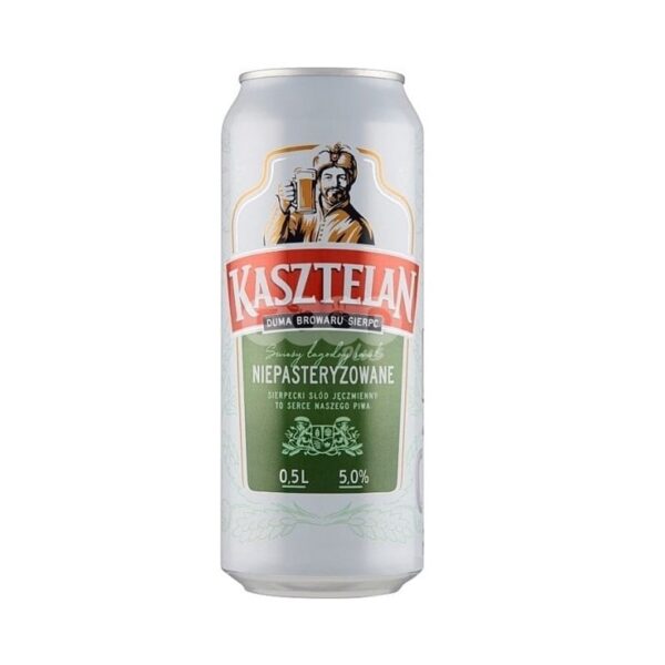 Kasztelan Niepasteryzowane Polish Lager 24 x 500ml