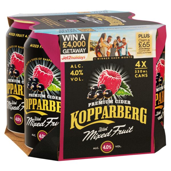 Kopparberg Mixed Fruit Can 4X330ml