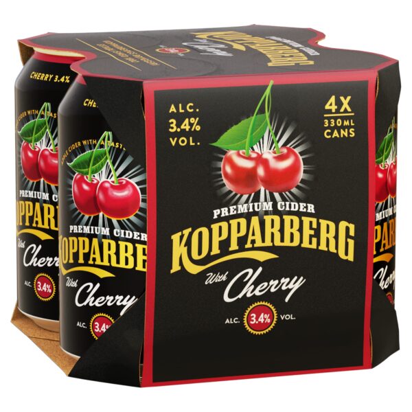 Kopparberg Premium Cider - Cherry 4 x 330ml