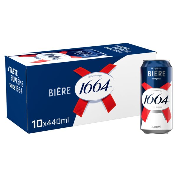 Kronenbourg 1664 Lager Beer 10 x 440ml