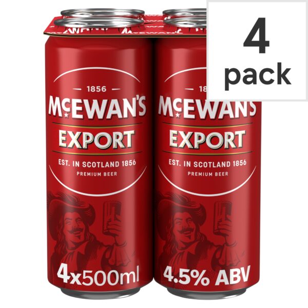 McEwan's Export Ale Beer Can 4x500ml