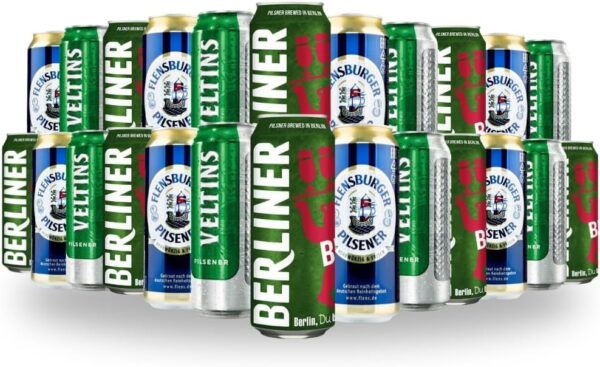 Mixed German Pilsner Case Flensburger - Berliner - Veltins 24 x 500ml