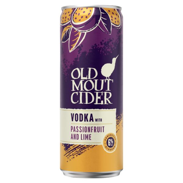 Old Mout Vodka Passionfruit & Lime Cider Cocktail Can 330ml