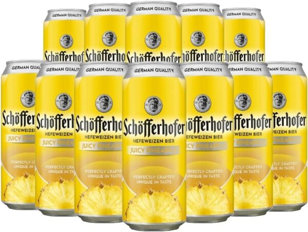 Schofferhofer Pineapple German Wheat Beer 12 x 500ml cans