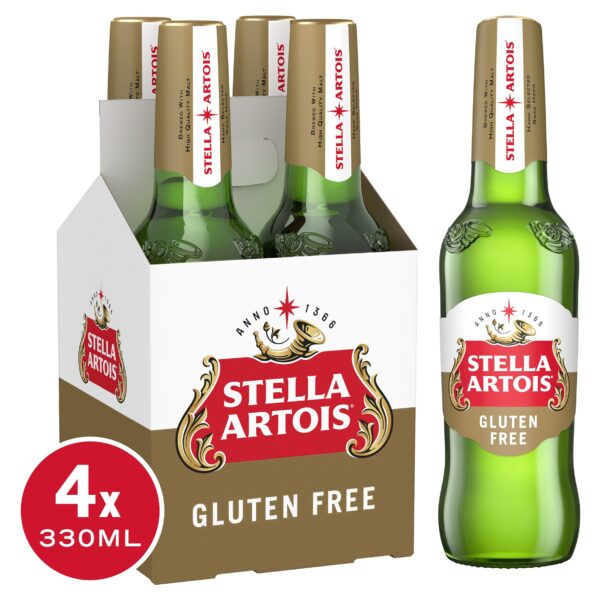 Stella Artois Gluten Free Lager 4X330ml
