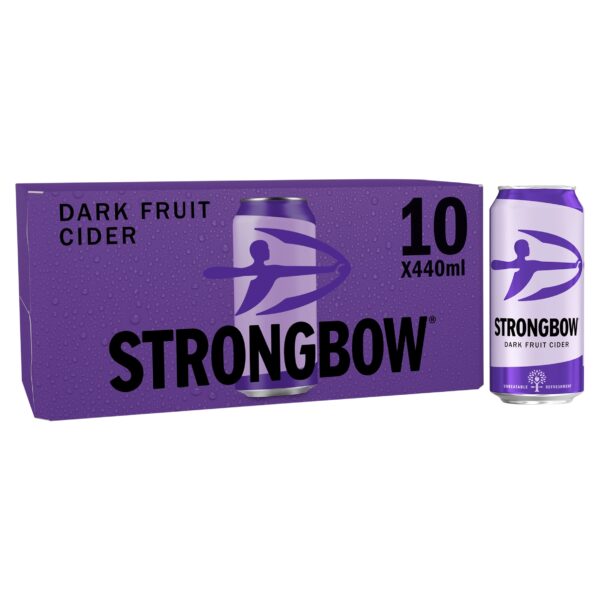 Strongbow Dark Fruit Cider Can 10x440ml