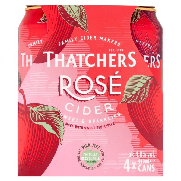 Thatchers Apple Rose Cider 4X440ml Can