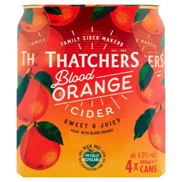 Thatchers Cider - Blood Orange 4 x 440ml Cans