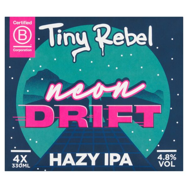 Tiny Rebel Neon Drift Hazy IPA 4x330ml