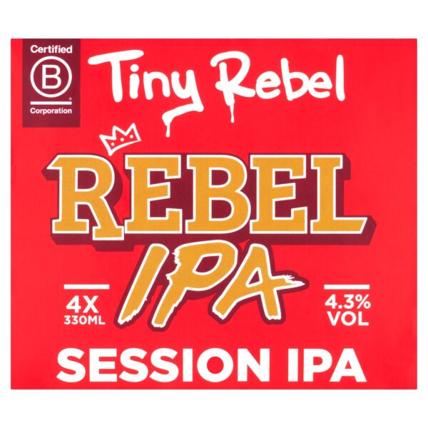 Tiny Rebel Rebel IPA Session IPA 4x330ml