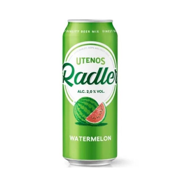 Utenos Watermelon Flavour Radler 24 x 500ml
