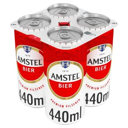 Amstel Lager Beer Can 4 X 440ML
