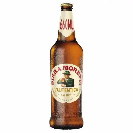 Birra Moretti Premium Lager Beer Bottle 660ml