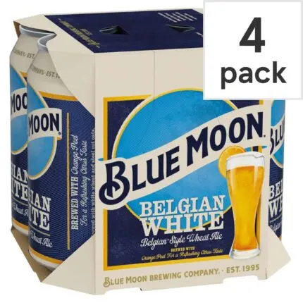 Blue Moon Belgian Style Wheat Beer Can 4 X 330ml