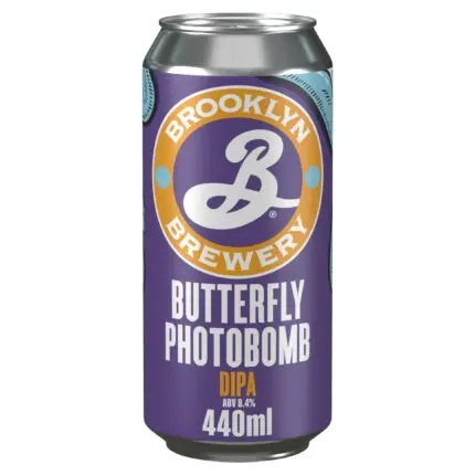 Brooklyn Brewery Butterfly Photobomb Double IPA Beer Can 440ml